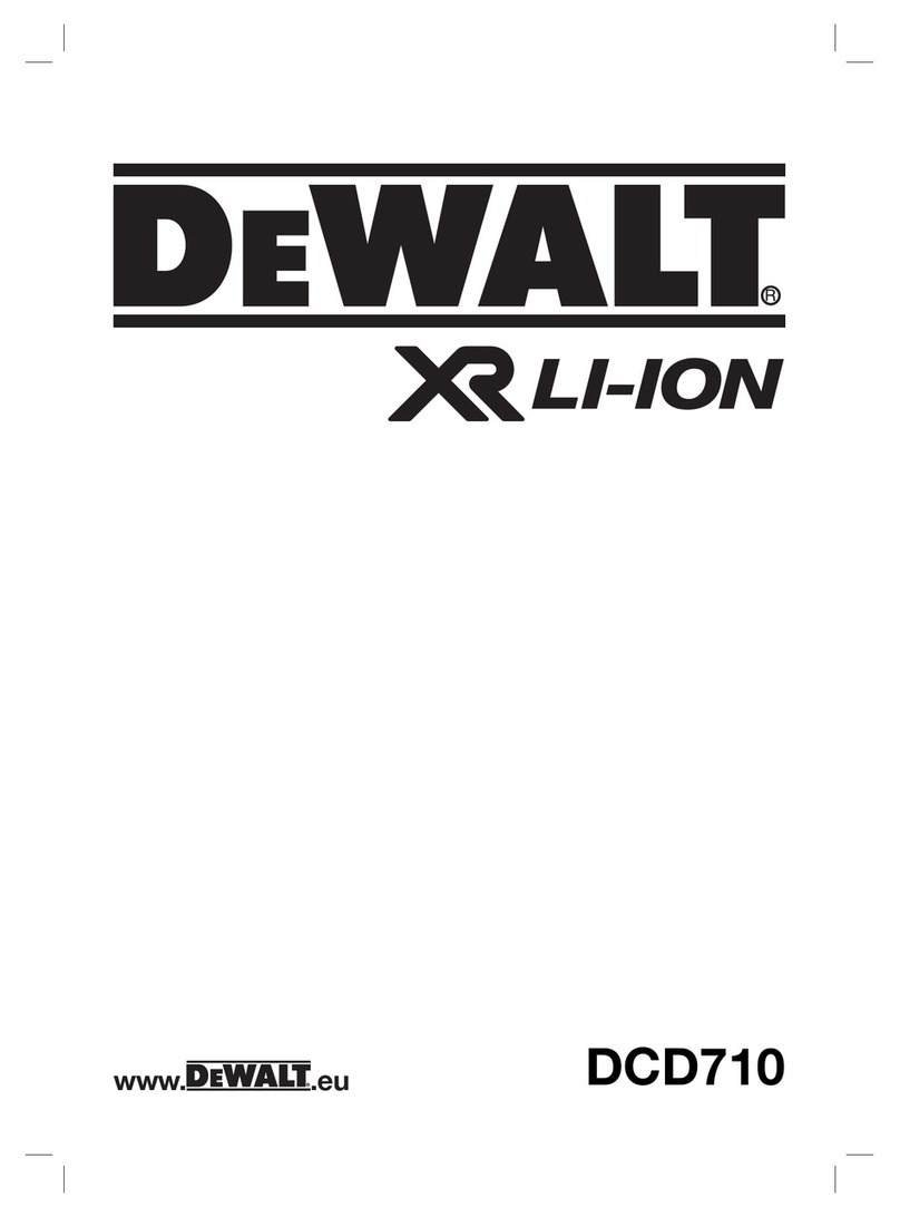 DeWalt DCD710 User manual
