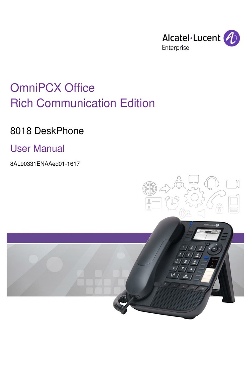 Alcatel-Lucent OpenTouch 8018 User manual