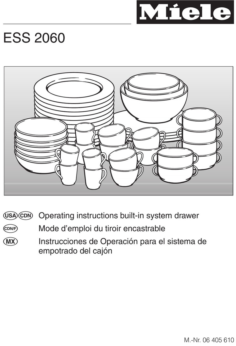 Miele ESS2060 operating instructions