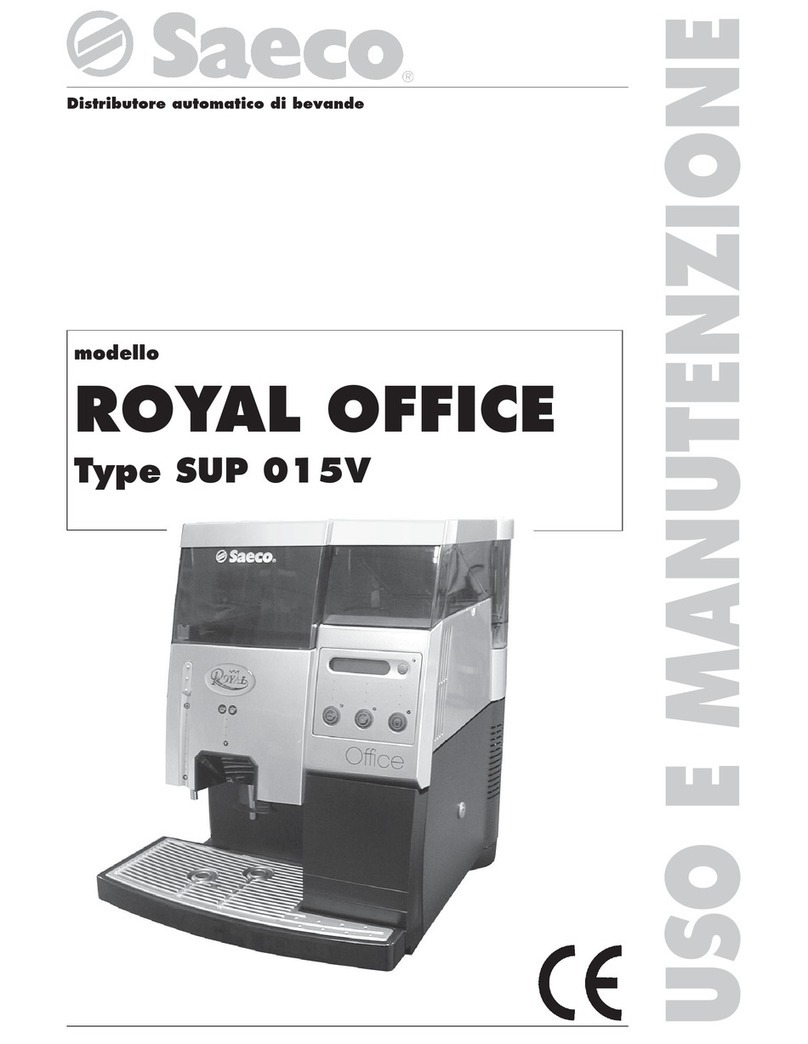Saeco ROYAL OFFICE SUP 015V Operation and maintenance