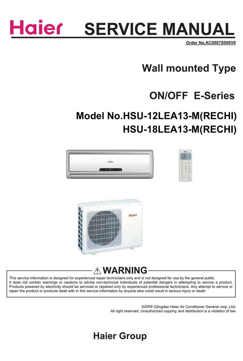 Haier HSU-12LEA13-M User manual