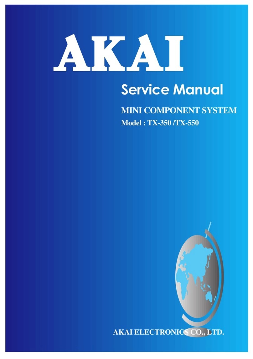 Akai TX-350 Service manual