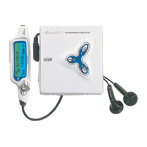 Sharp MD-ST770 User manual