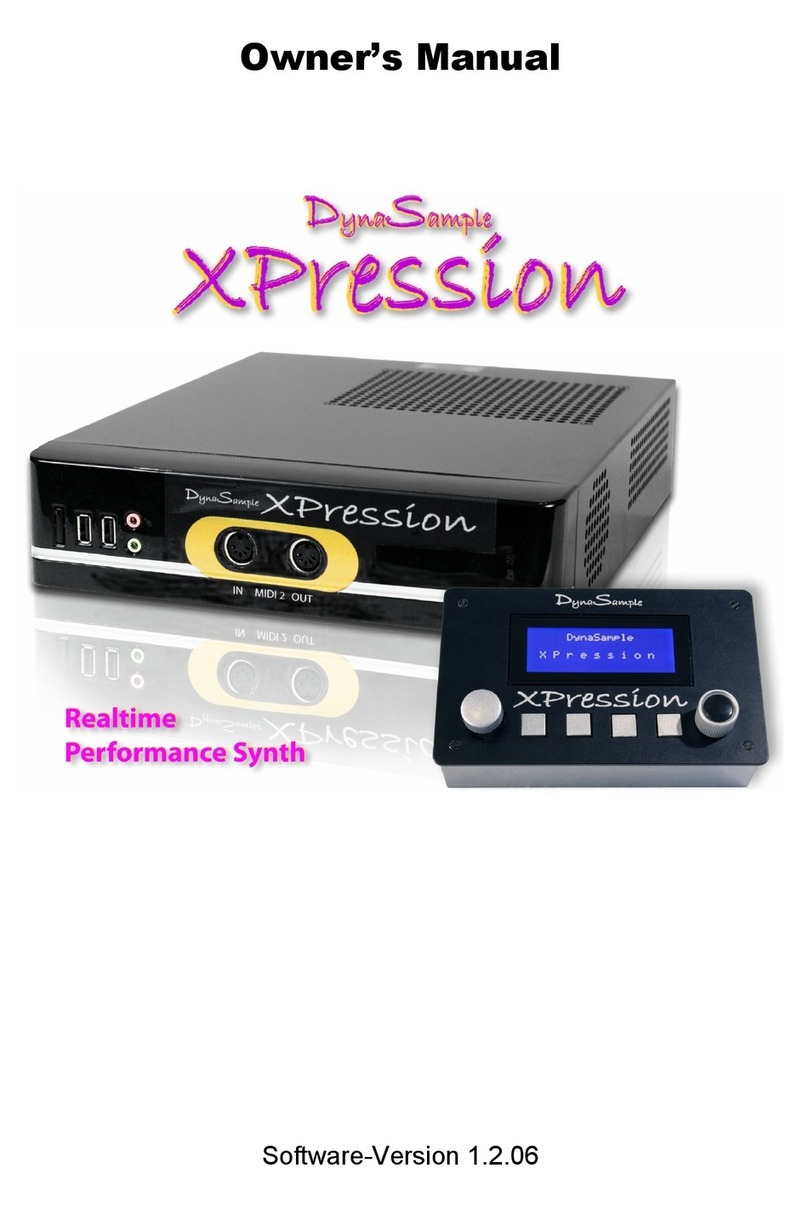 DynaSample XPression owner's manual