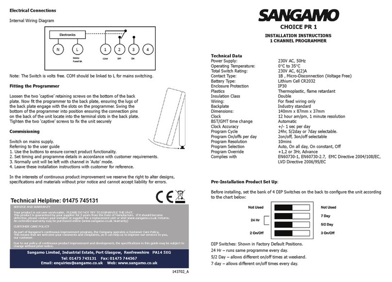 Sanyo choice pr 1 installation instructions