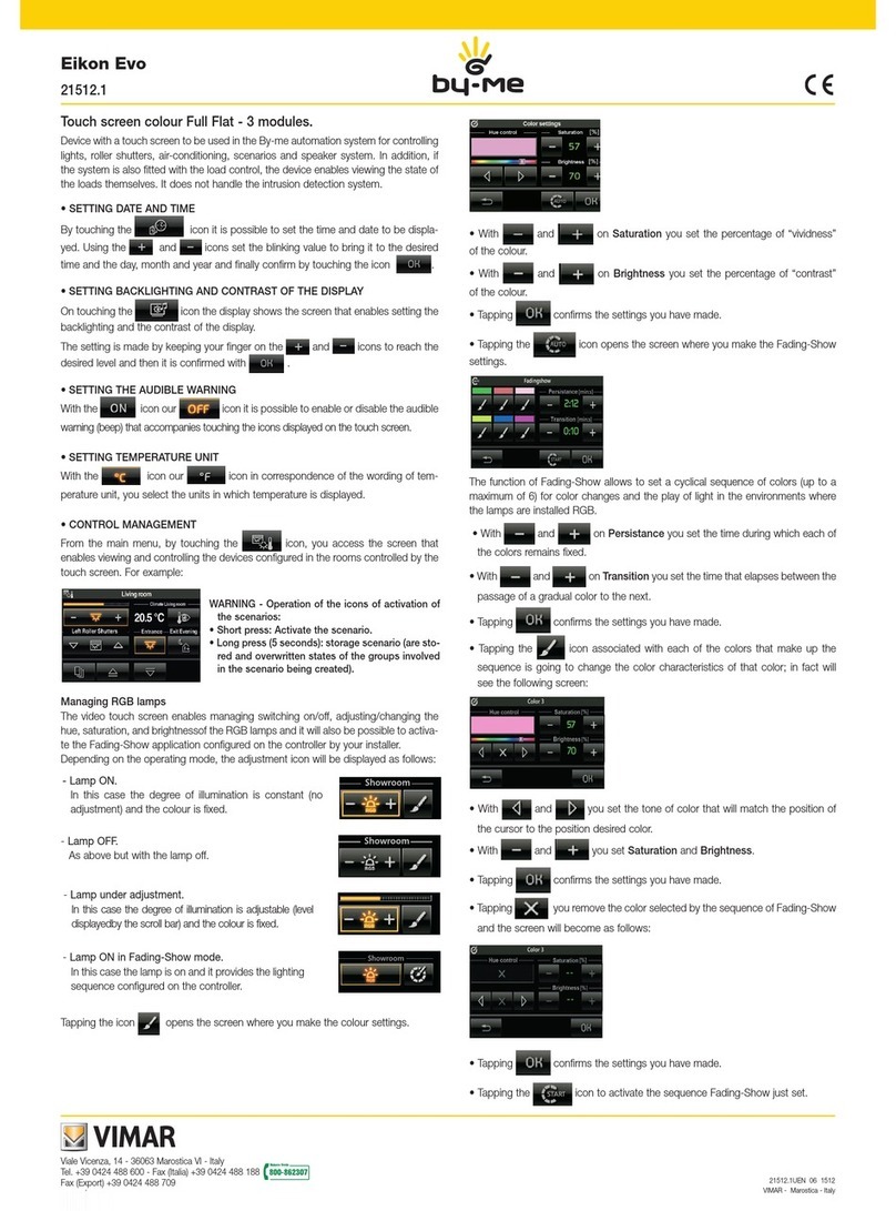 Vimar Eikon Evo 21512.1 User manual