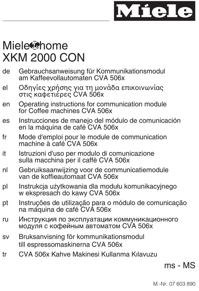 Miele XKM 2000 CON User manual