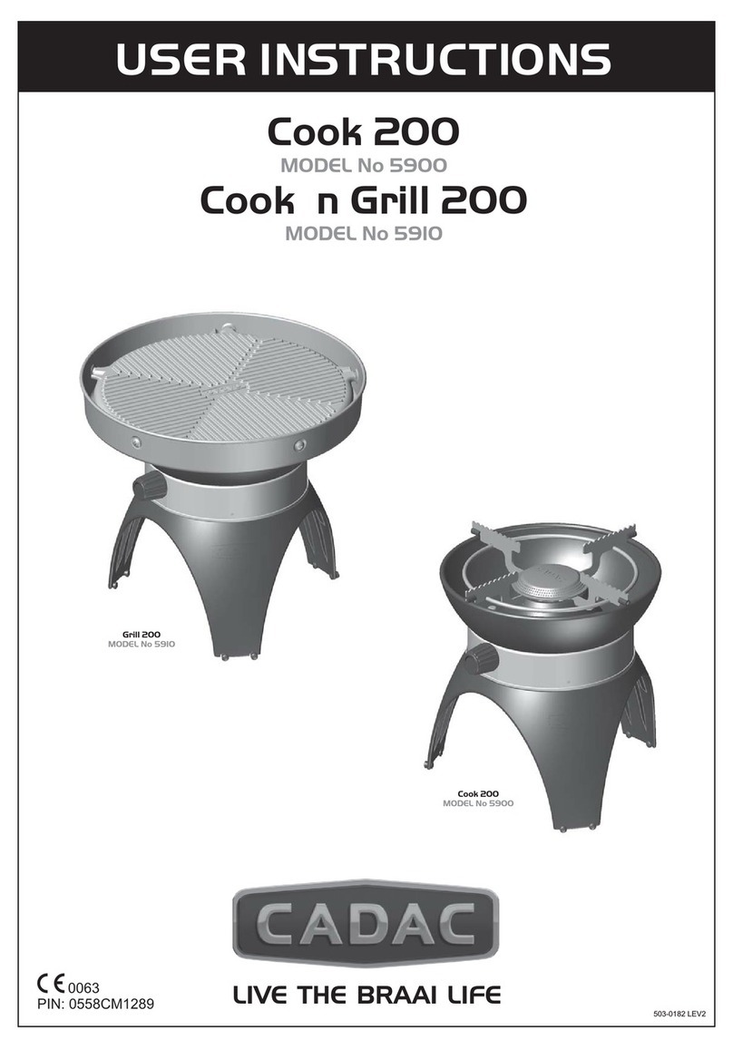 Cadac 5900 User instructions