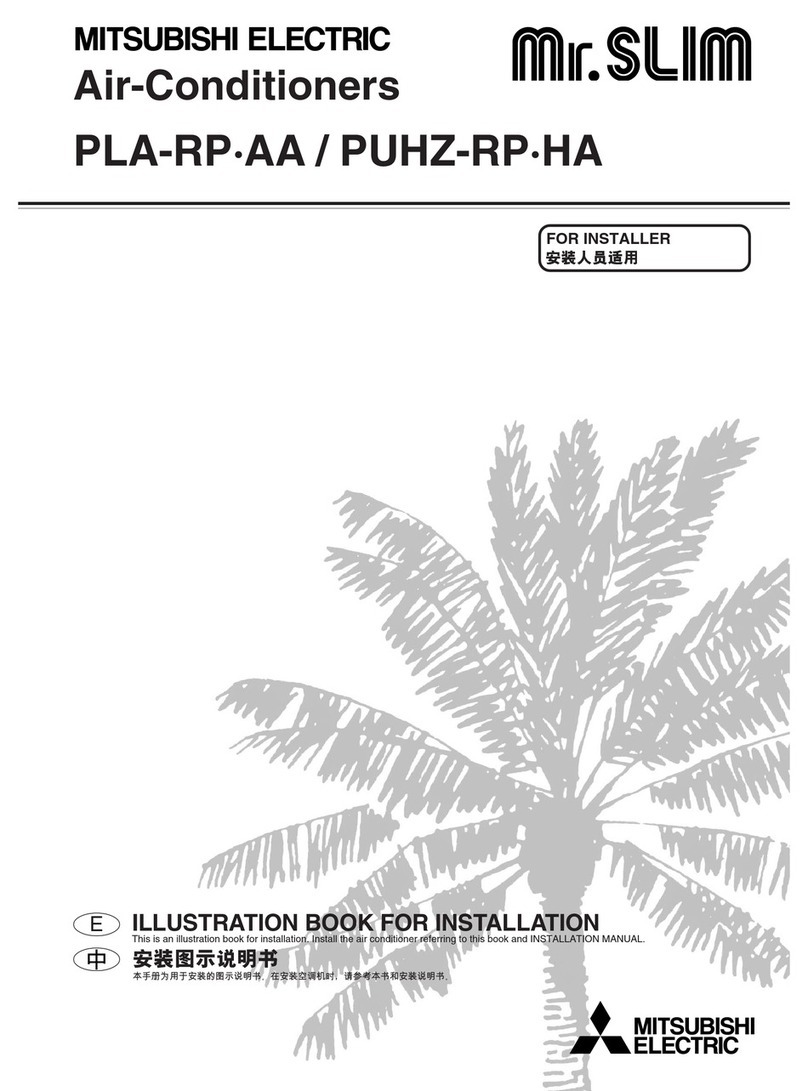 Mitsubishi Mr.SLIM PLA-RP-AA installation manual