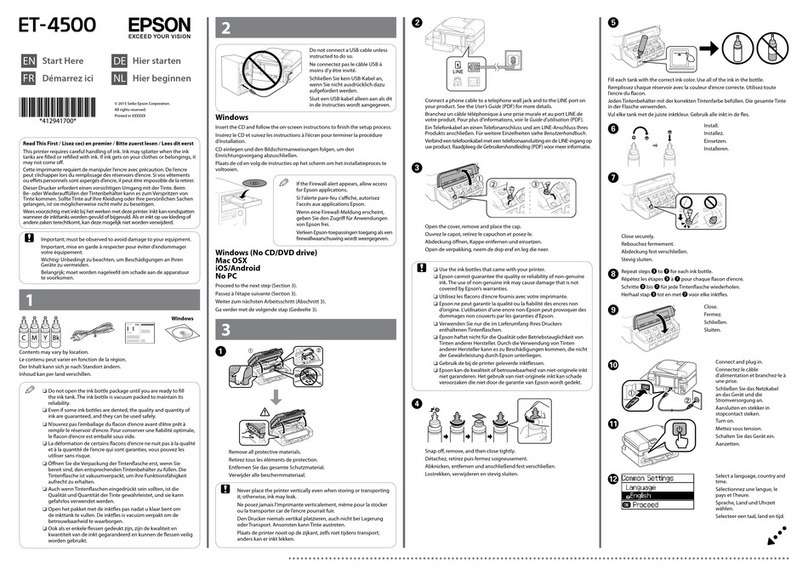 Epson ET-4500 Instruction Manual