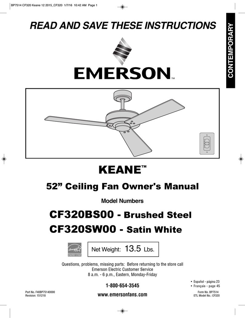 Emerson KEANE CF320BS00 owner's manual