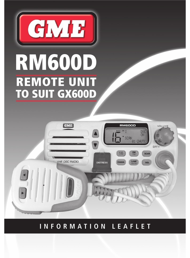 GME RM600D Information guide