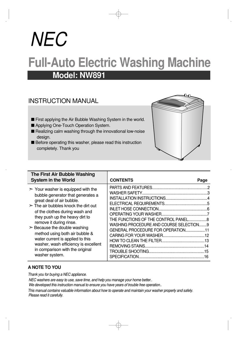 NEC NW891 instruction manual