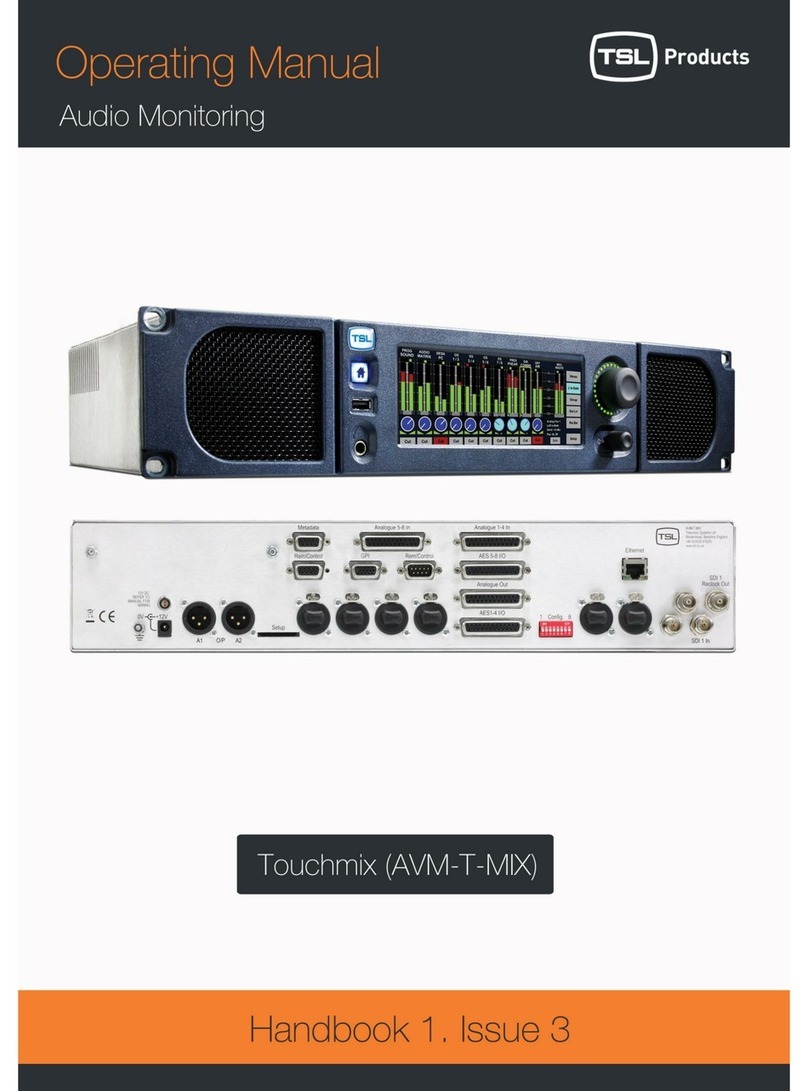 TSL TOUCHMIX (AVM-T-MIX) User manual
