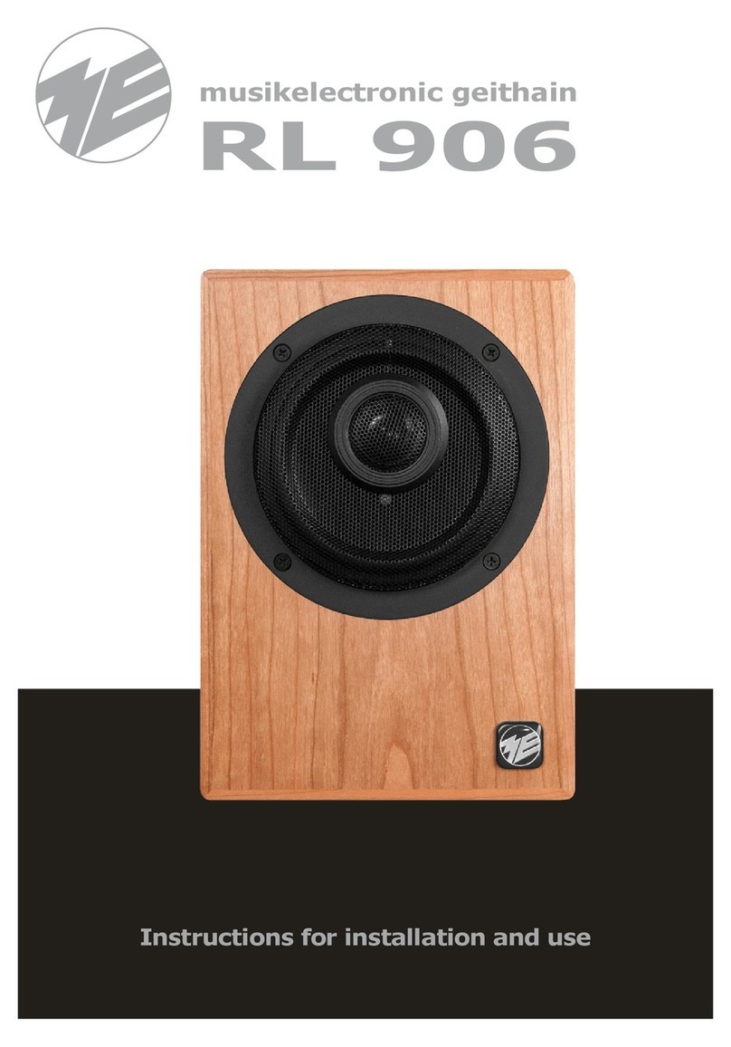 ME-Geithain rl906 Instructions for installation and use ME-Geithain rl906 Instructions for installation and use