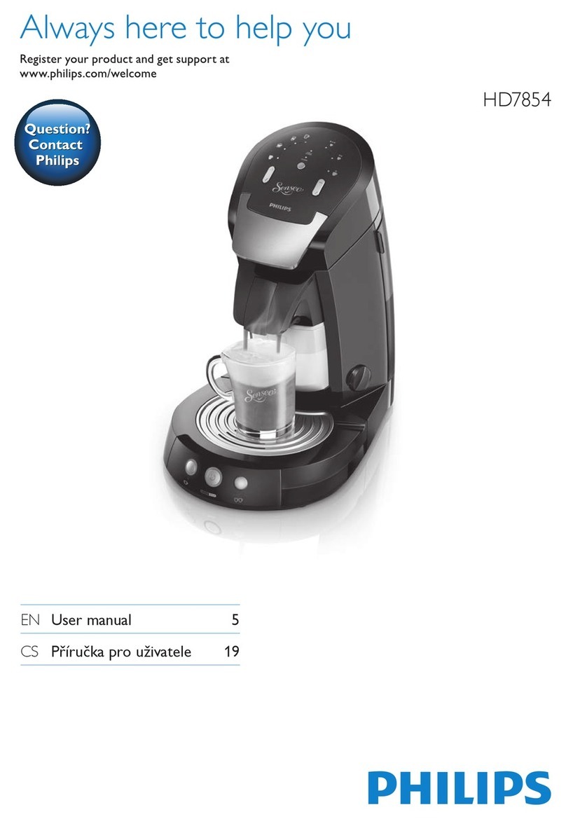 Philips SENSEO HD7854 User manual