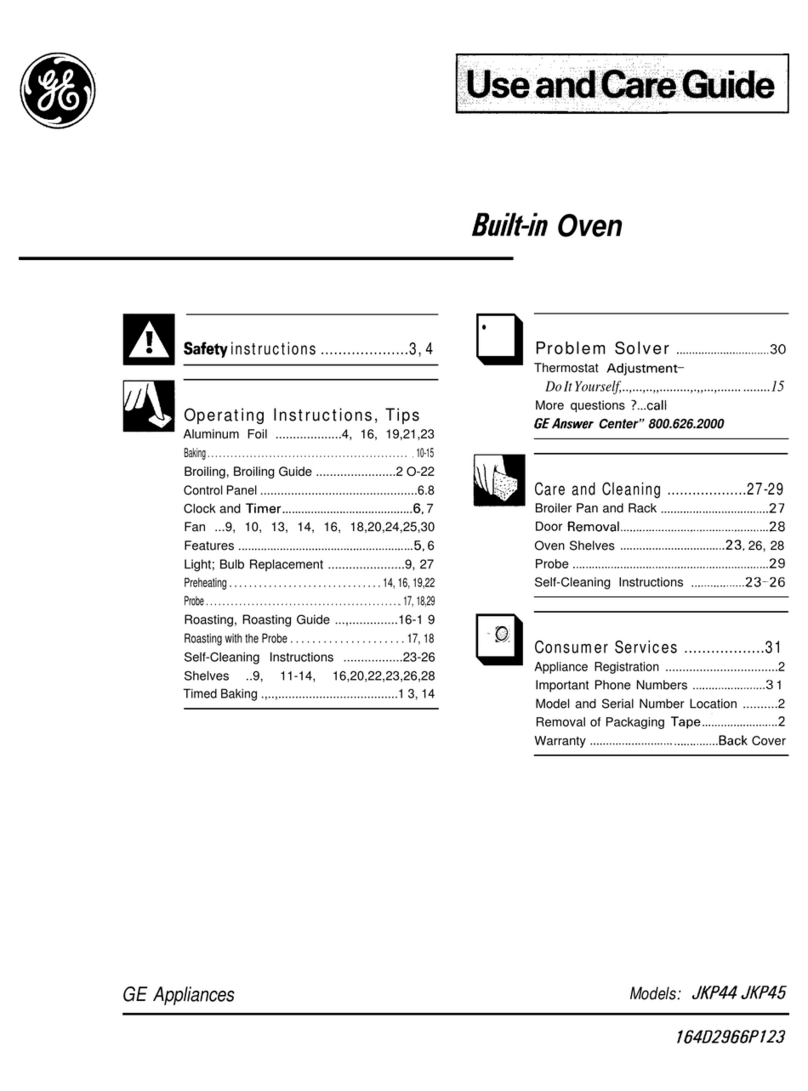 GE JKP44 User manual