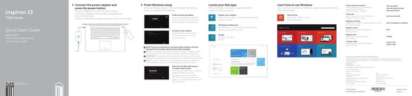 Dell Inspiron 15 7000 Series quick start guide