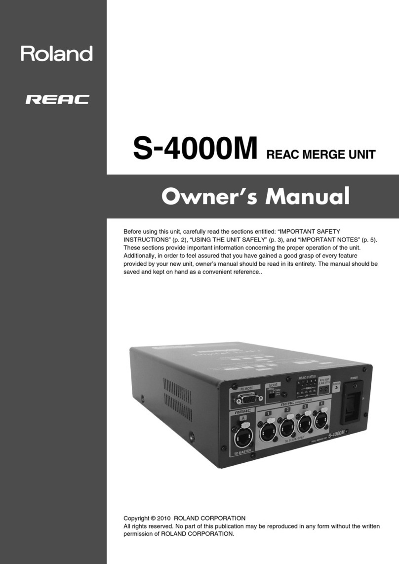 Roland S-4000M User manual