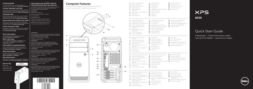 Dell XPS 8500 User manual