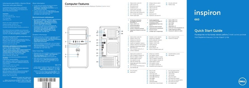 Dell Inspiron 660 User manual Dell Inspiron 660 User manual