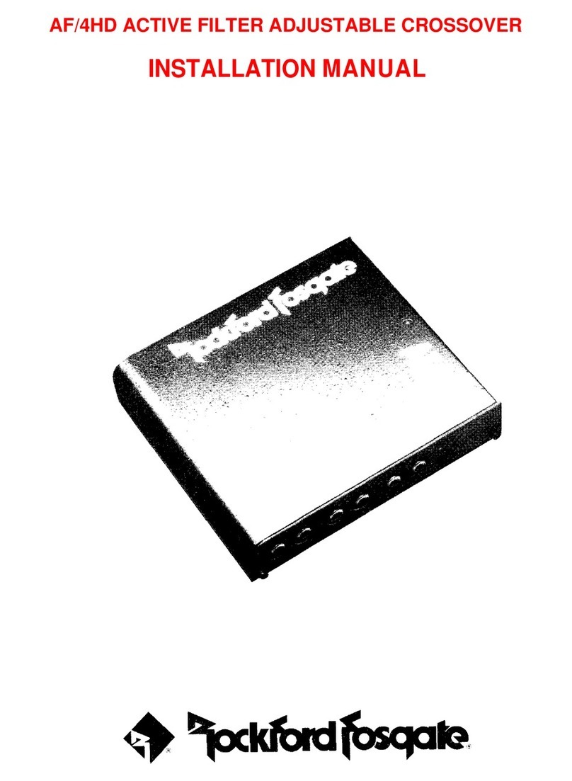 Rockford Fosgate AF/4HD installation manual