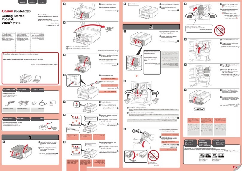 Canon PIXMA MX375 User manual Canon PIXMA MX375 User manual