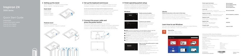 Dell Inspiron 24 3000 series quick start guide
