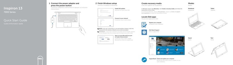 Dell Inspiron 13 7000 Series quick start guide