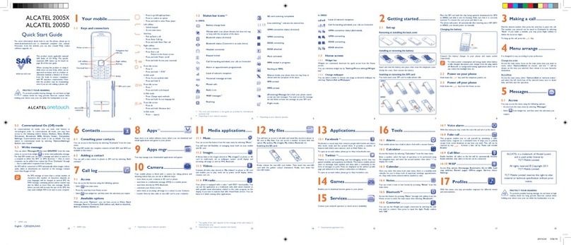 Alcatel 2005X User manual