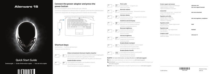 Dell Alienware 15 quick start guide