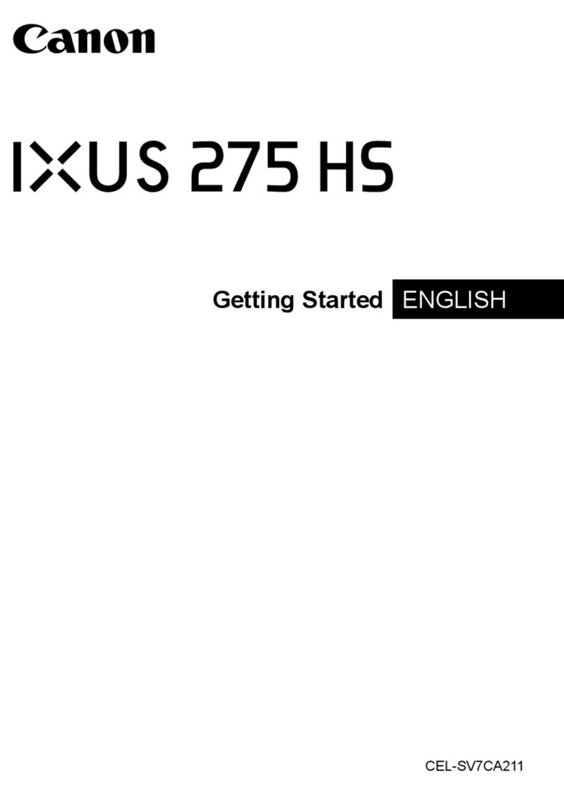 Canon IXUS 275 HS Getting started