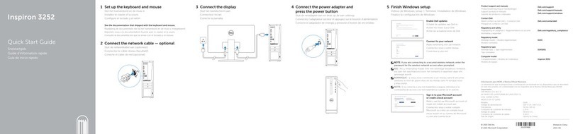 Dell Inspiron 3252 quick start guide