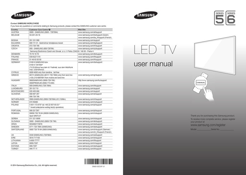 Samsung UE55H6204 User manual
