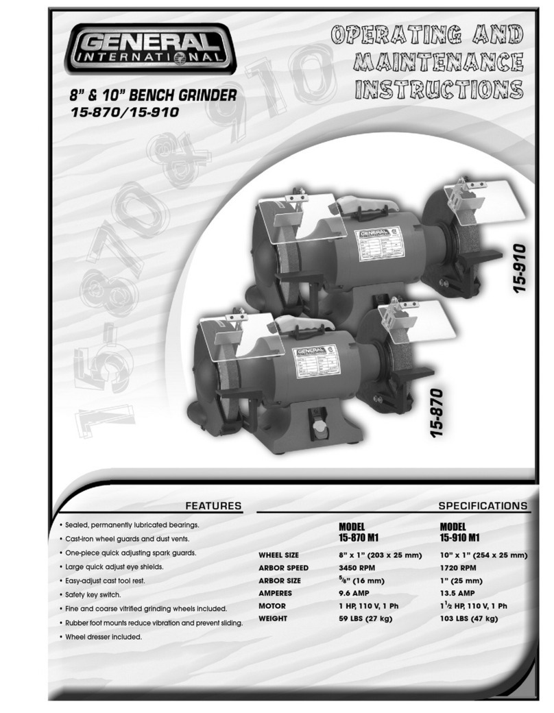 General International 15-870 M1 Operating and maintenance instructions General International 15-870 M1 Operating and maintenance instructions