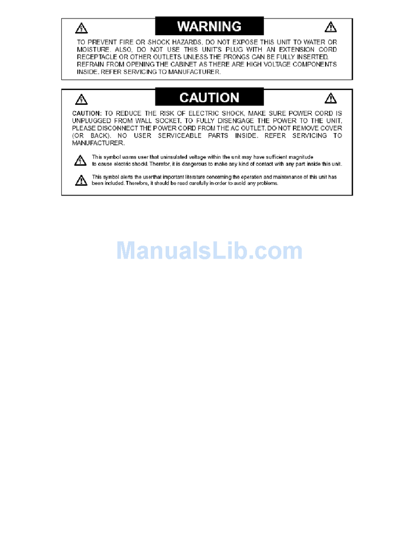 Anthony Gallo Acoustics TR-2 User manual Anthony Gallo Acoustics TR-2 User manual