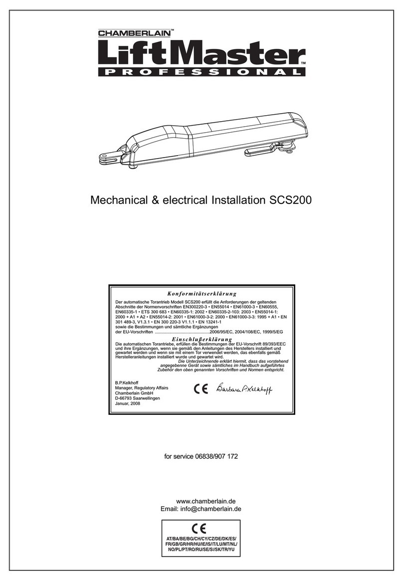 Chamberlain SCS200 User manual
