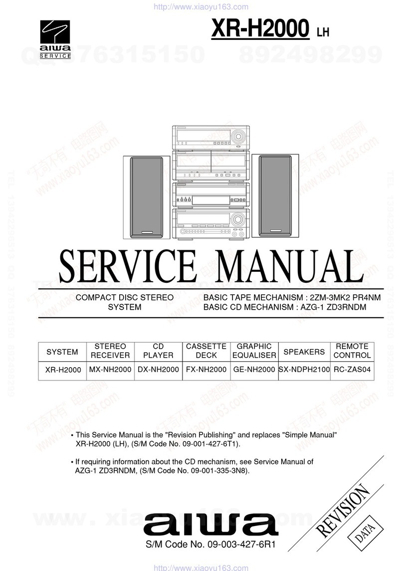 Aiwa XR-H2000 LH User manual