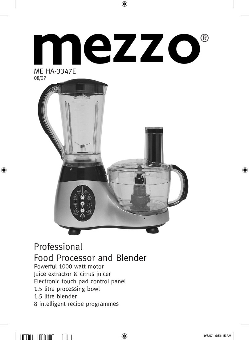 Mezzo ME HA-3347E operating instructions