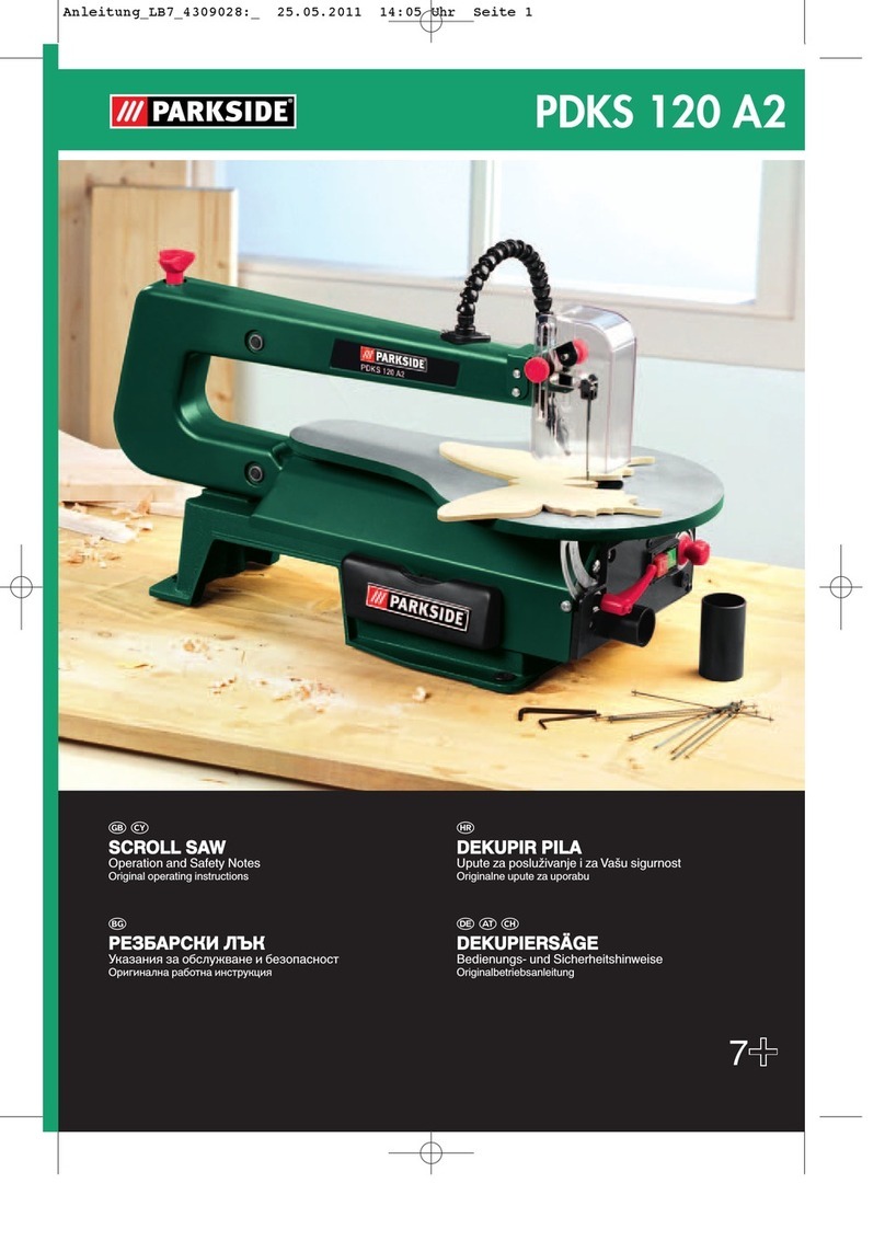 Parkside PDKS 120 A2 Operation and safety notes