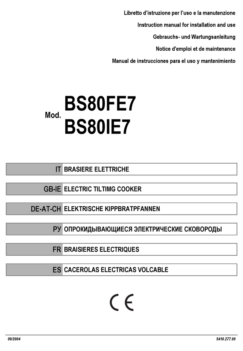 Tecnoinox BS80FE7 Instruction manual for installation and use