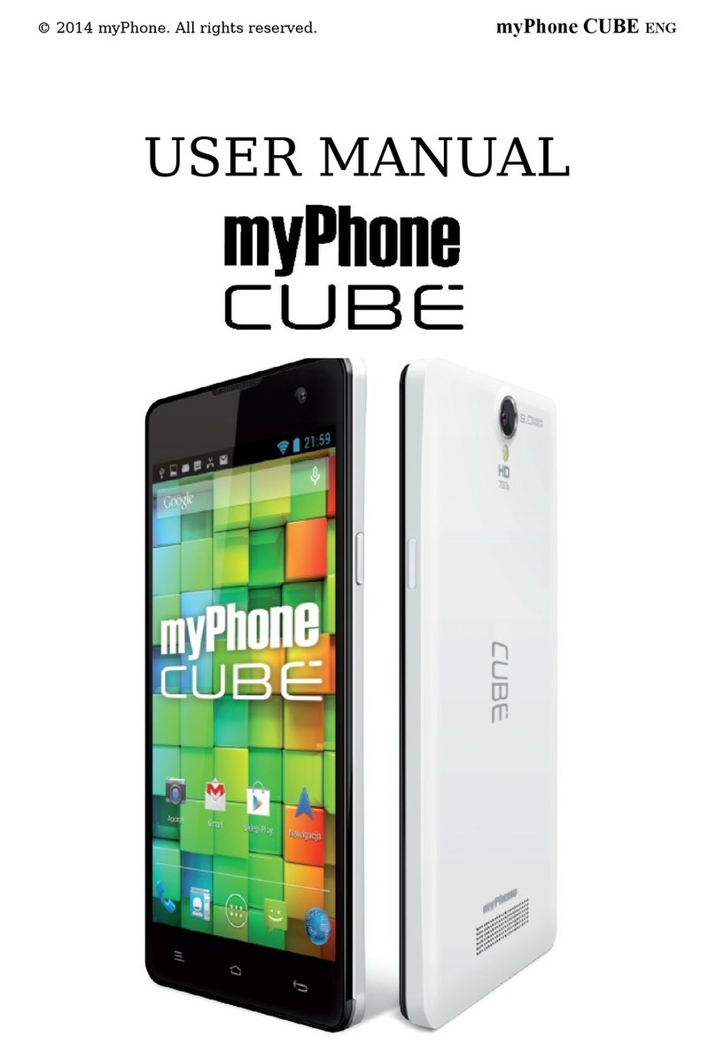 myPhone CUBE User manual myPhone CUBE User manual
