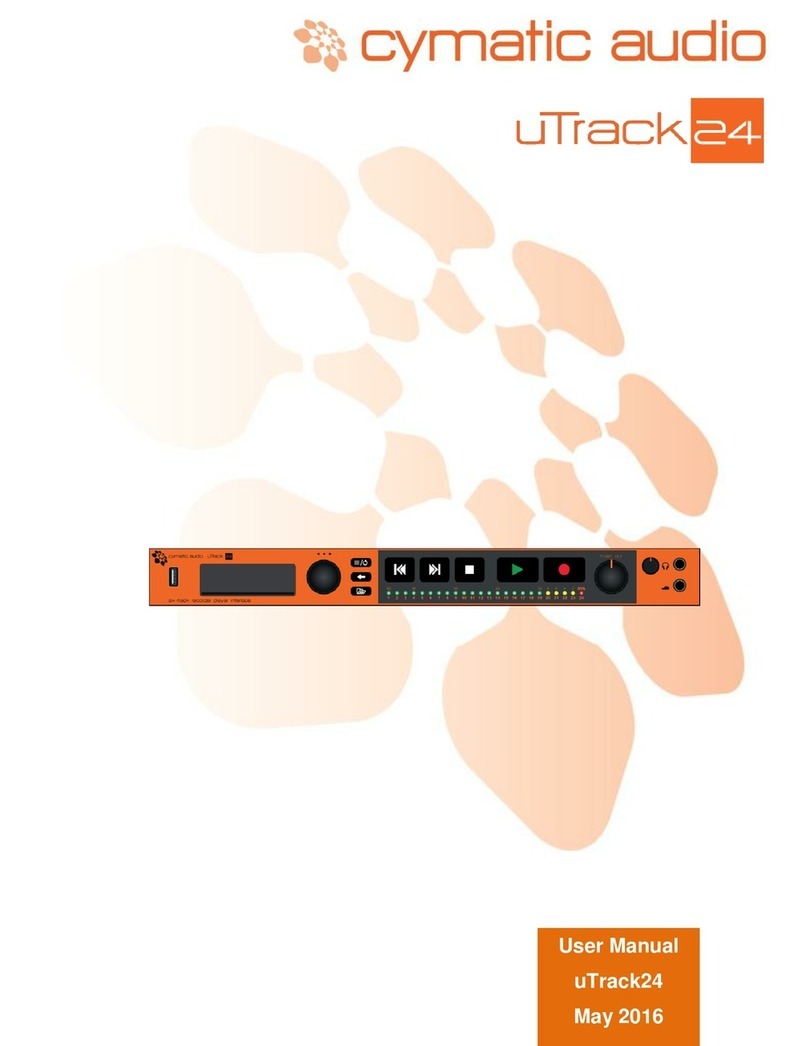 cymatic audio uTrack24 audiolan user manual