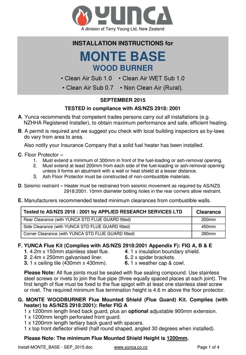 Yunca Gas MONTE BASE Clean Air Sub 1.0 User manual