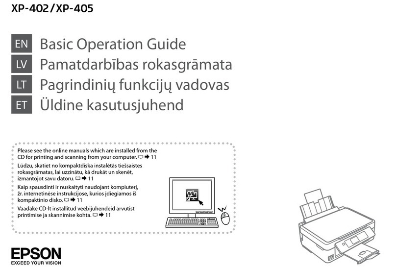 Epson EXPRESSION HOME XP-402 Assembly instructions