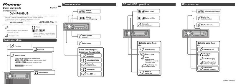 Pioneer DVH-P4100UB User manual