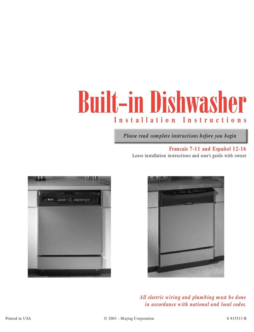 Maytag MDB9150AWW installation instructions