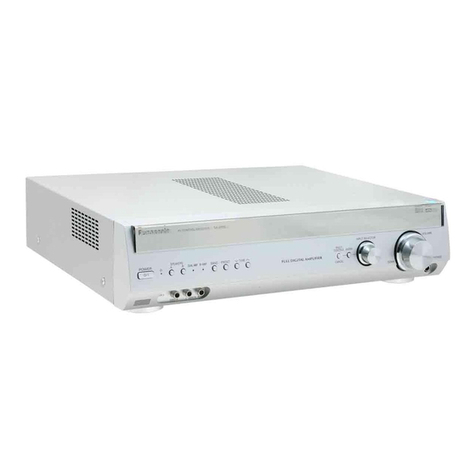 Panasonic SAXR55 - A/V RECEIVER operating instructions