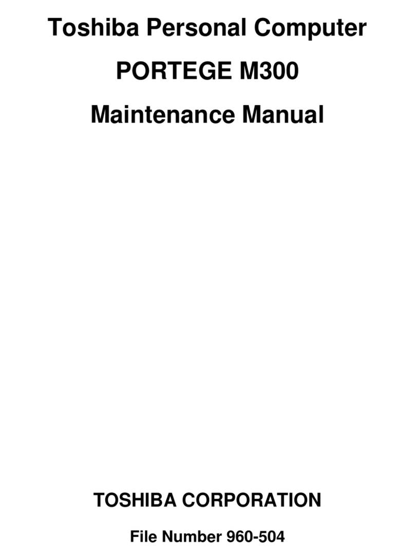 Toshiba Portege M300 User manual