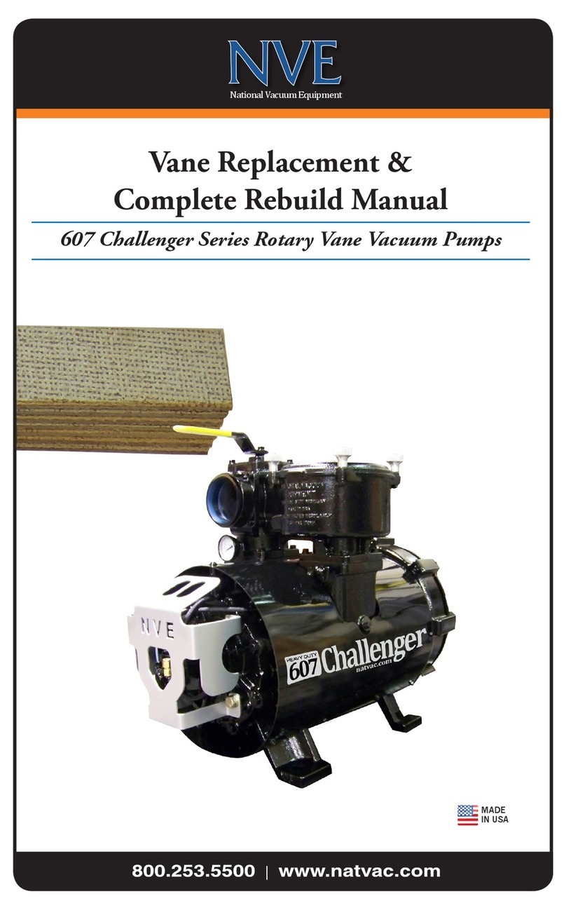 National Vacuum Equipment 607 challenger series Replacement and rebuild manual